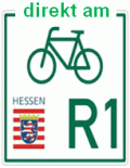 Direkt am Fahrradweg R1 gelegen